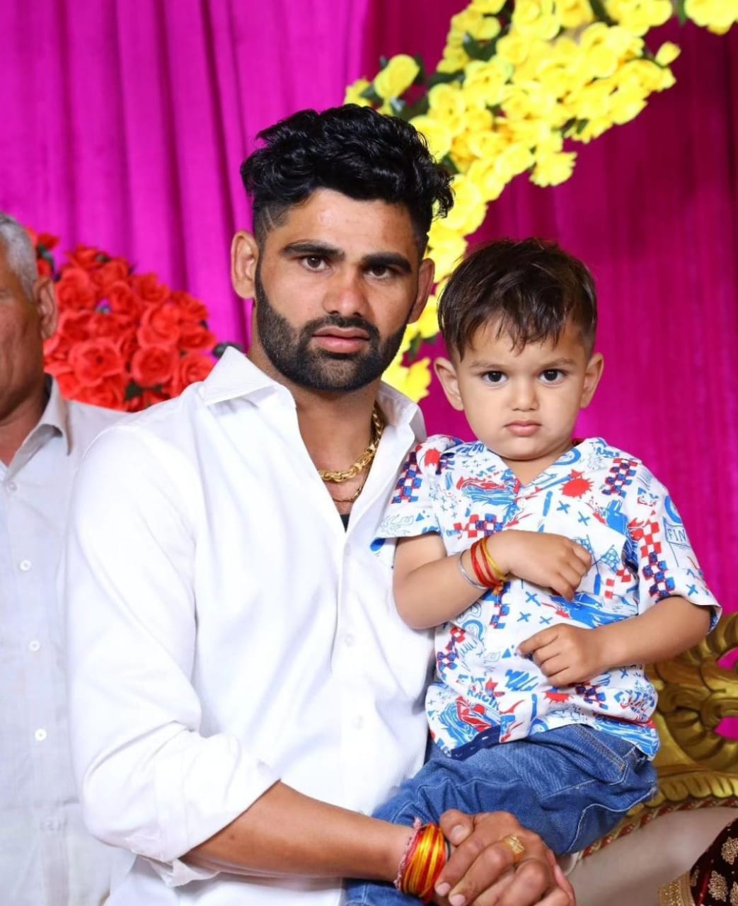 Pardeep Narwal with Son Garvit Narwal
