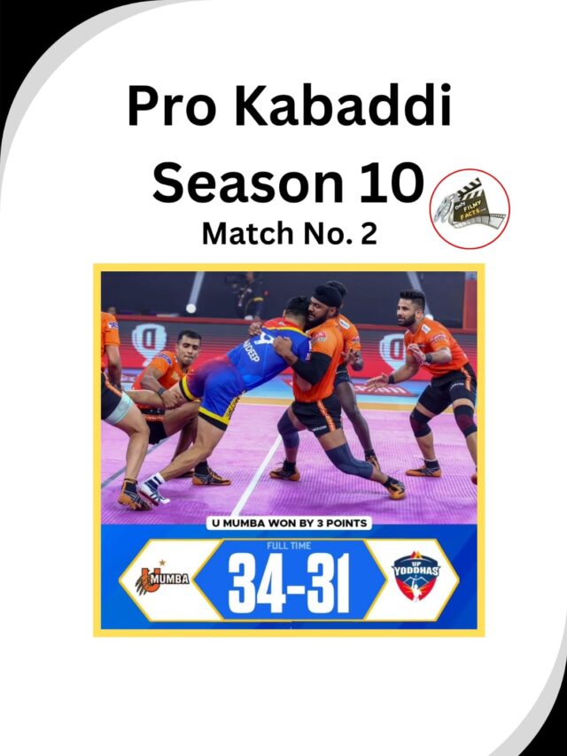 Pro Kabaddi Season 10 2023 U Mumba Vs UP Yoddhas