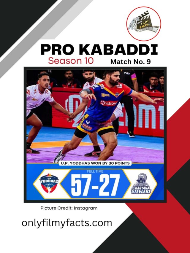 Pro Kabaddi Season 10 2023 UP Yoddhas Vs Haryana Steelers