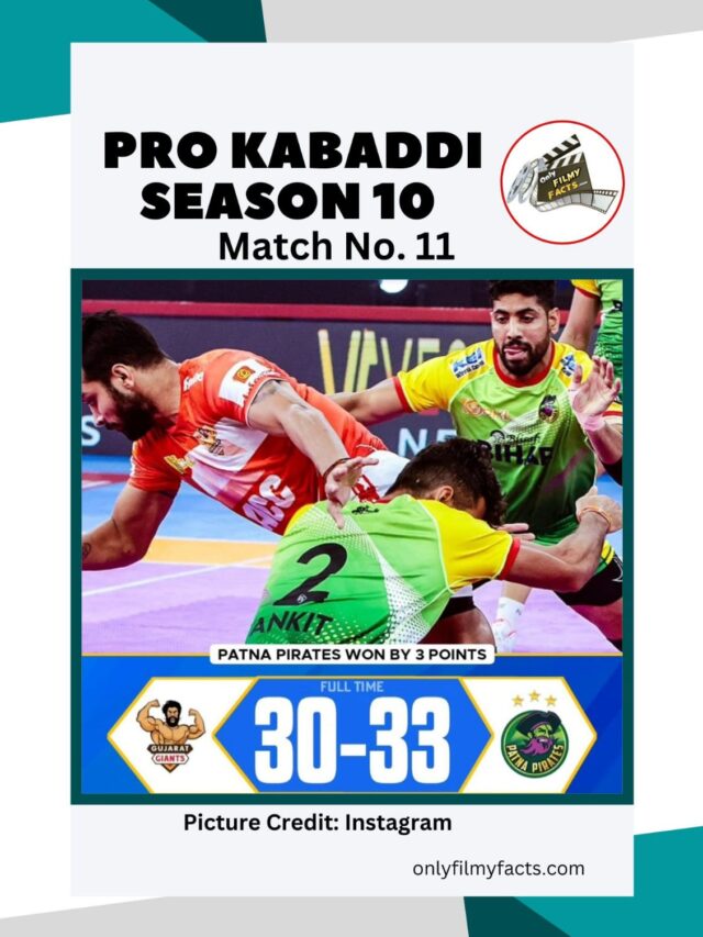 Pro Kabaddi Season 10 2023 Patna Pirates Vs Gujarat Giants