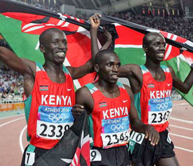 The majority of the fastest runners in the world are members of the "Kalenjins," a single tribe from Kenya, Africa.