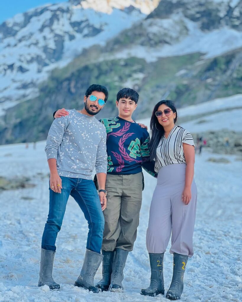 Nirupam Paritala With Wife Manjula & Son Akshaj omkar
