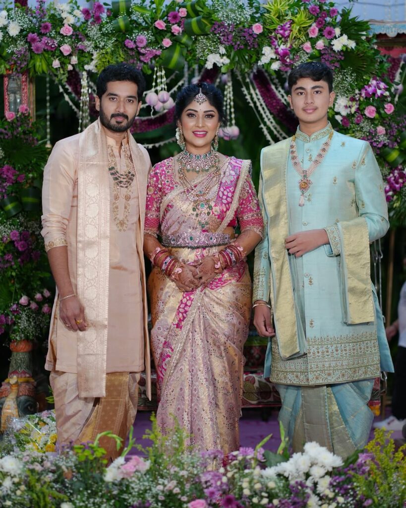 Nirupam Paritala With Wife Manjula & Son Akshaj omkar