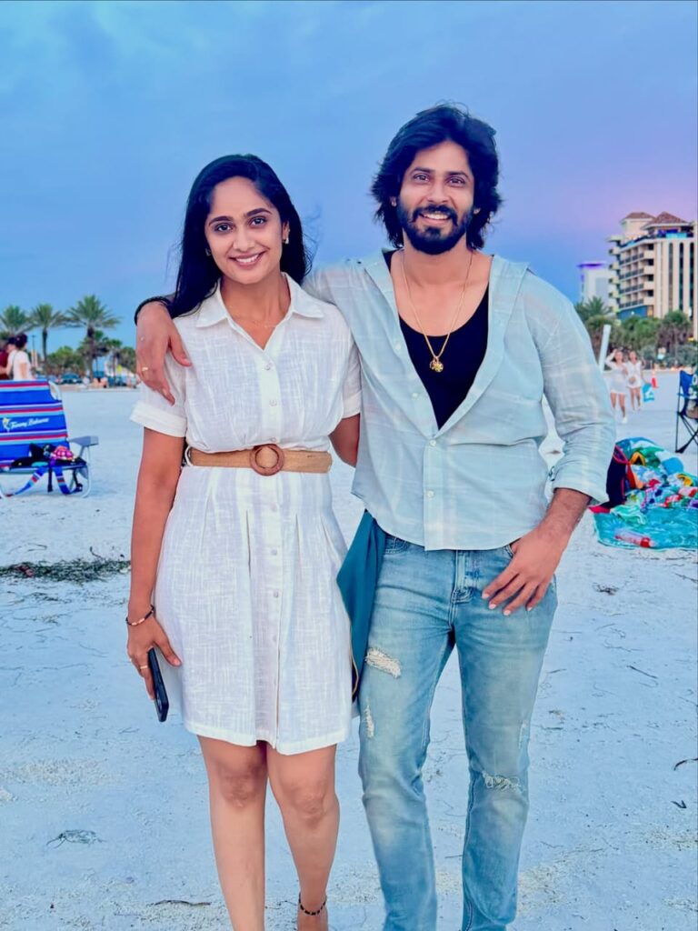Amardeep Chowdary With Wife tejaswini Gowda