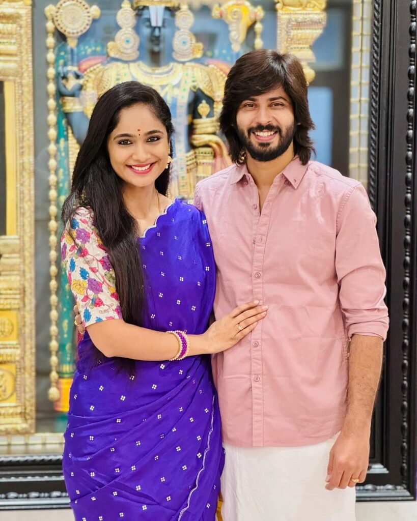 Amardeep Chowdary With Wife tejaswini Gowda