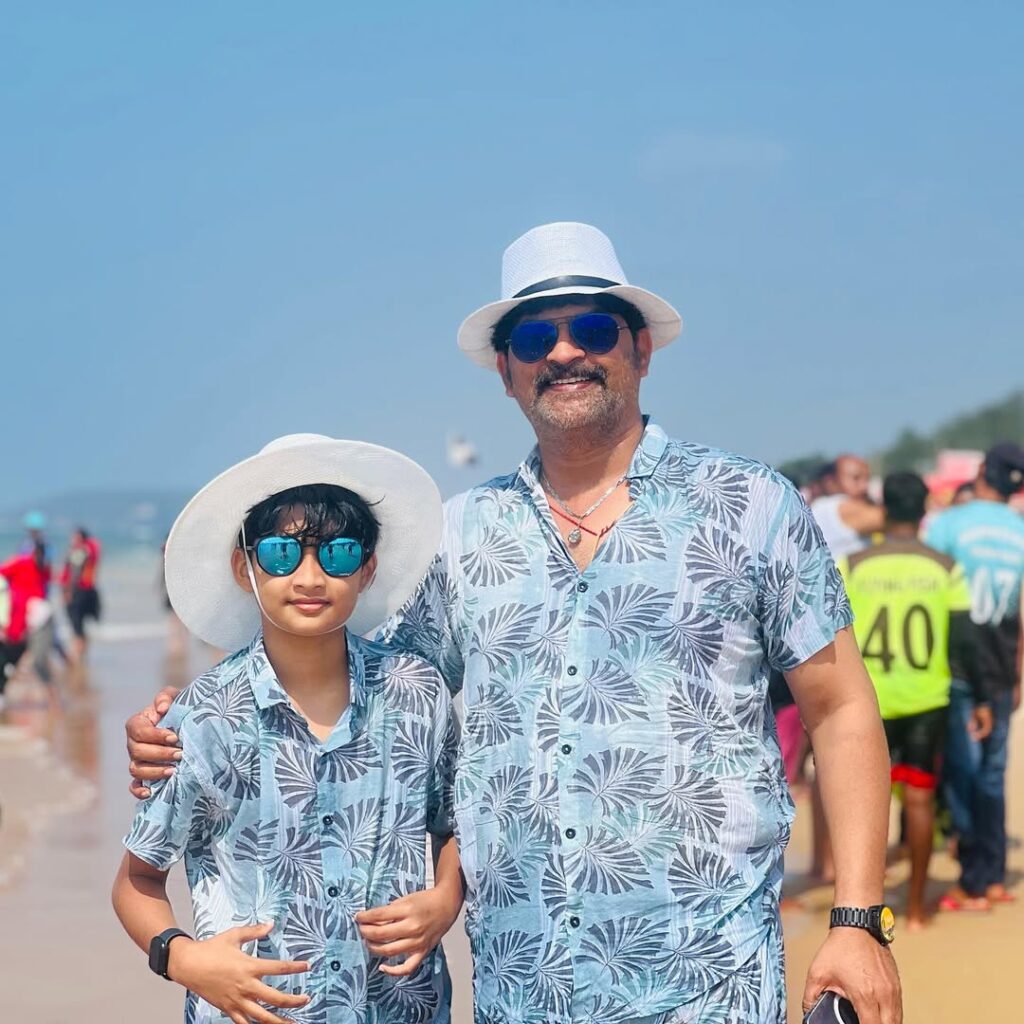 Ravi Kiran with son Prabanjan