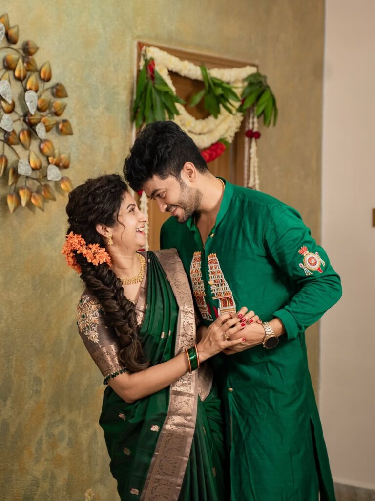 Siddharth Varma  With Wife Vishnu