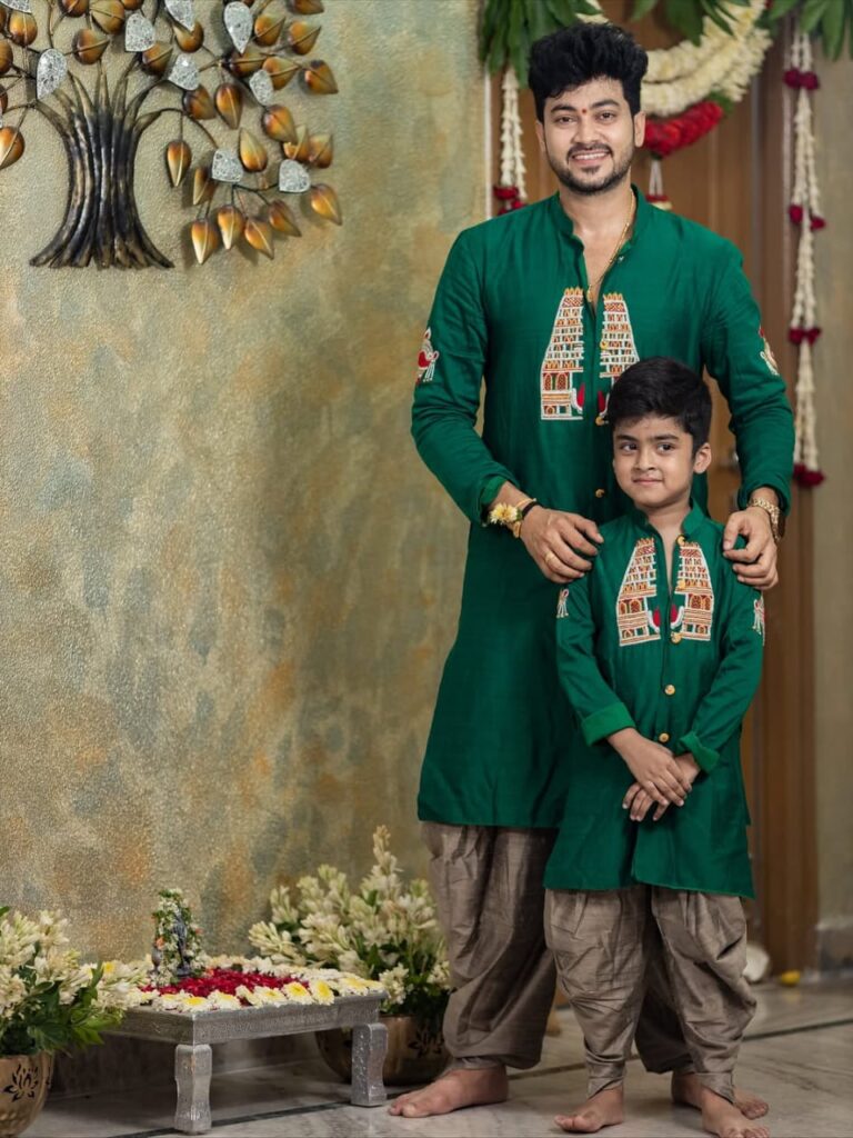 Siddharth Varma  With son Ayaansh  Varma