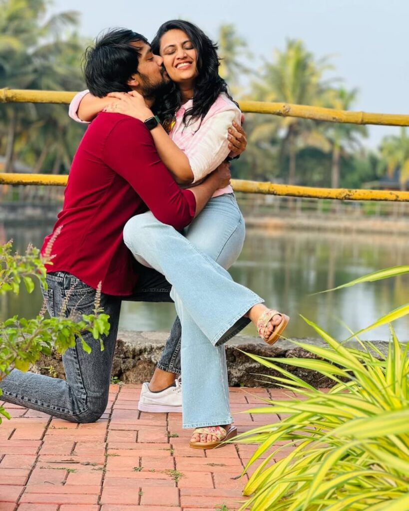 Kiran Kanth with wife Prerani Lagadapati 