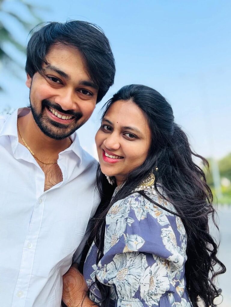 Kiran Kanth with wife Prerani Lagadapati 