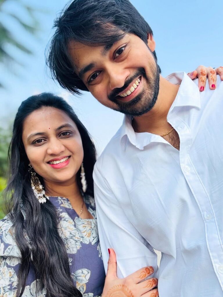 Kiran Kanth with wife Prerani Lagadapati 