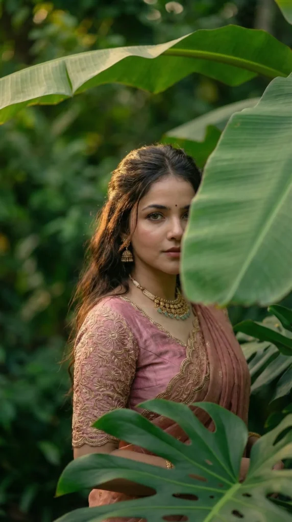 The Pink Paradise 2026 Gemini AI image generated Prompts Beautiful Indian outfit