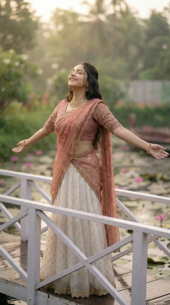 The Pink Paradise 2026 Gemini AI image generated Prompts Beautiful Indian outfit