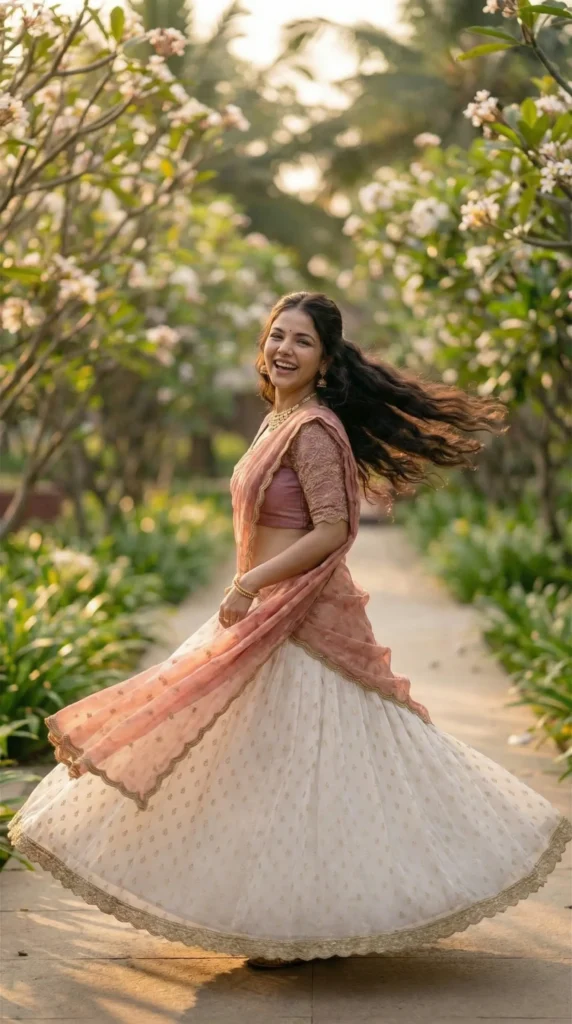 The Pink Paradise 2026 Gemini AI image generated Prompts Beautiful Indian outfit