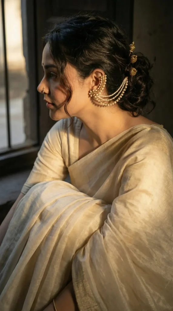 THE GOLDEN PAUSE 2026 Gemini AI image generated Prompts Beautiful Indian outfit