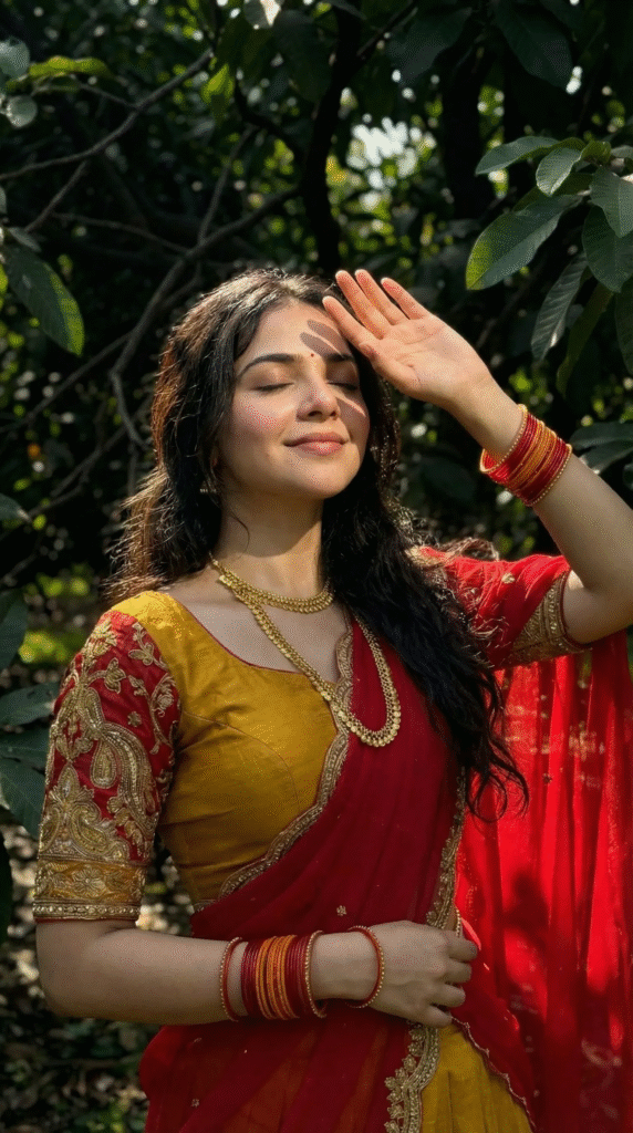 Sankranthi 2026 Gemini AI image generated Prompts Beautiful Indian outfit