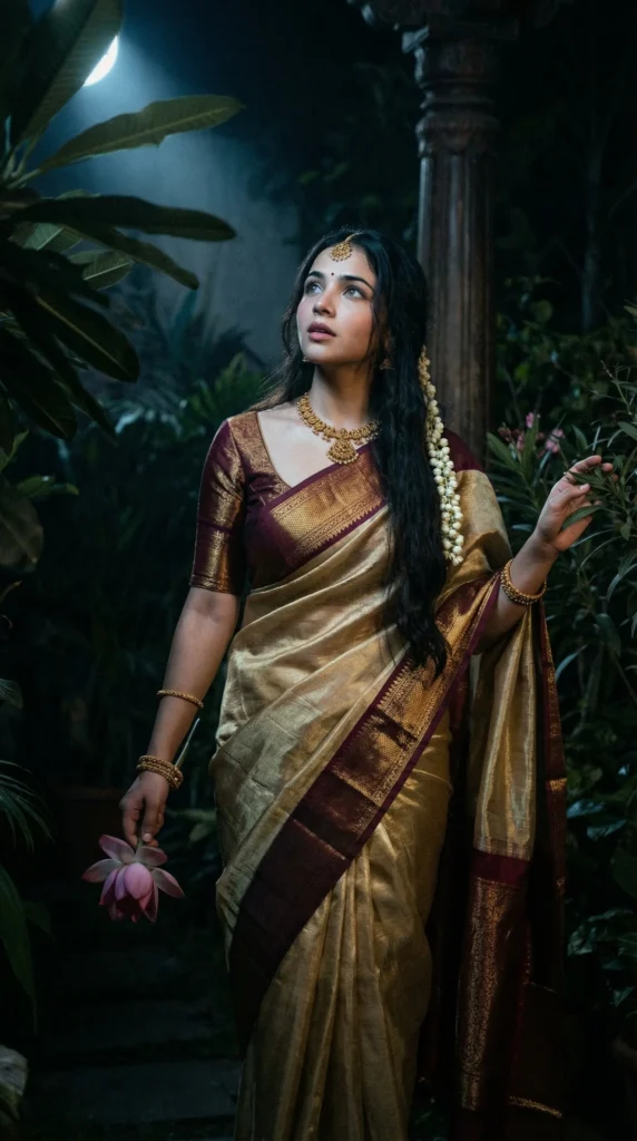 The Midnight Memoir 2026 Gemini AI image generated Prompts Beautiful Indian outfit